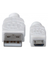 Manhattan Kabel Hi-Speed USB 2.0 A - Micro-B M/M 1,8m biały - nr 12