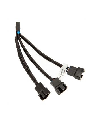 EKWB 3x splitter cable for 4 Pin PWM fan, 10cm, Y-cable (black)