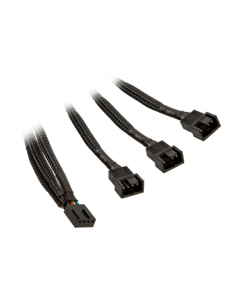 EKWB 3x splitter cable for 4 Pin PWM fan, 10cm, Y-cable (black)