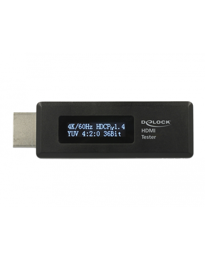 DeLOCK HDMI tester for EDID information with OLED Display, Meter (Black) główny