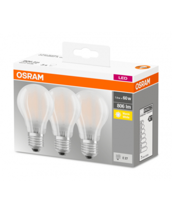 OSRAM LED Base Retro matt CLA60 E27 - matt CLA 60 7W / 827 220-240V 806LM E27 M3