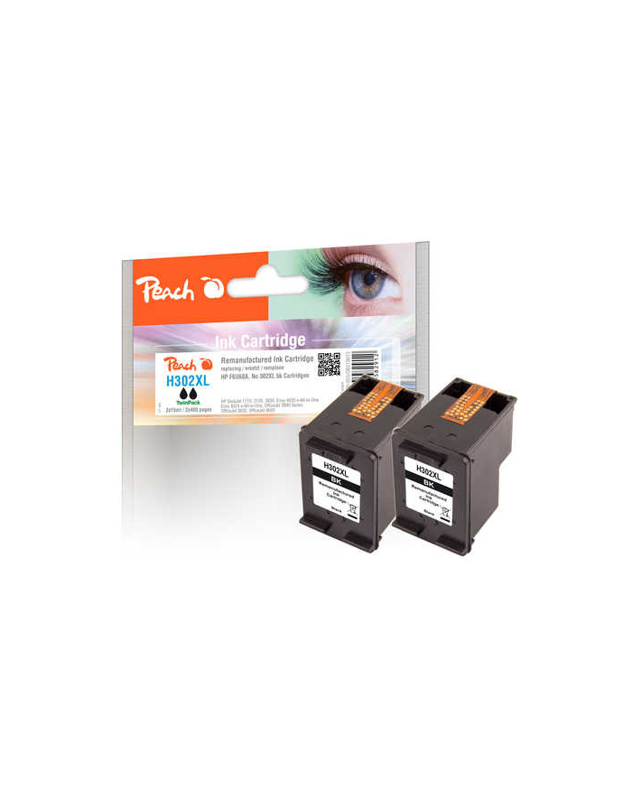 PEACH ink black for TP no. 302XL black główny