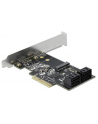 DeLOCK 4P SATA & 1Slot M.2 PCIe x4 -LP - nr 6