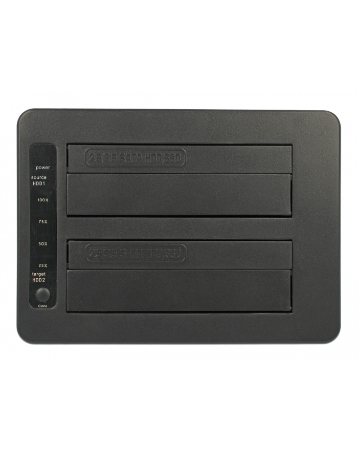 DeLOCK USB-C 3.1 DS f.2xSATA HDD / SSD - w. Clone function główny