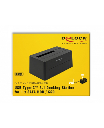 DeLOCK USB-C 3.1 DS f. 1x SATA HDD / SSD