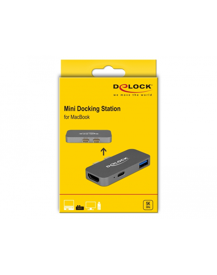 DeLOCK mini docking station f. MacBook 5K główny