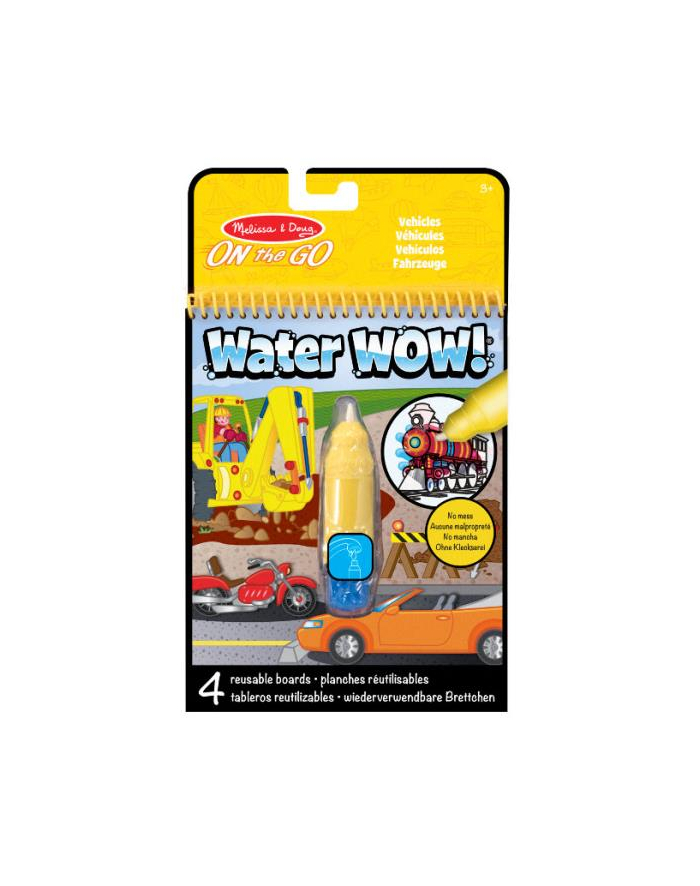 melissa & doug MELISSA Kolorowanka wodna Water Wow! - Pojazdy 15375 główny