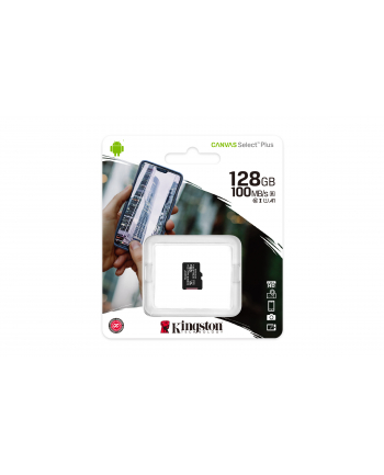 kingston Karta pamięci microSD 128GB Canvas Select Plus 100MB/s