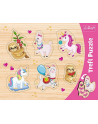 Puzzle ramkowe układanki kształtowe - Jednorożec, lamy i leniwce  31311 Trefl - nr 2
