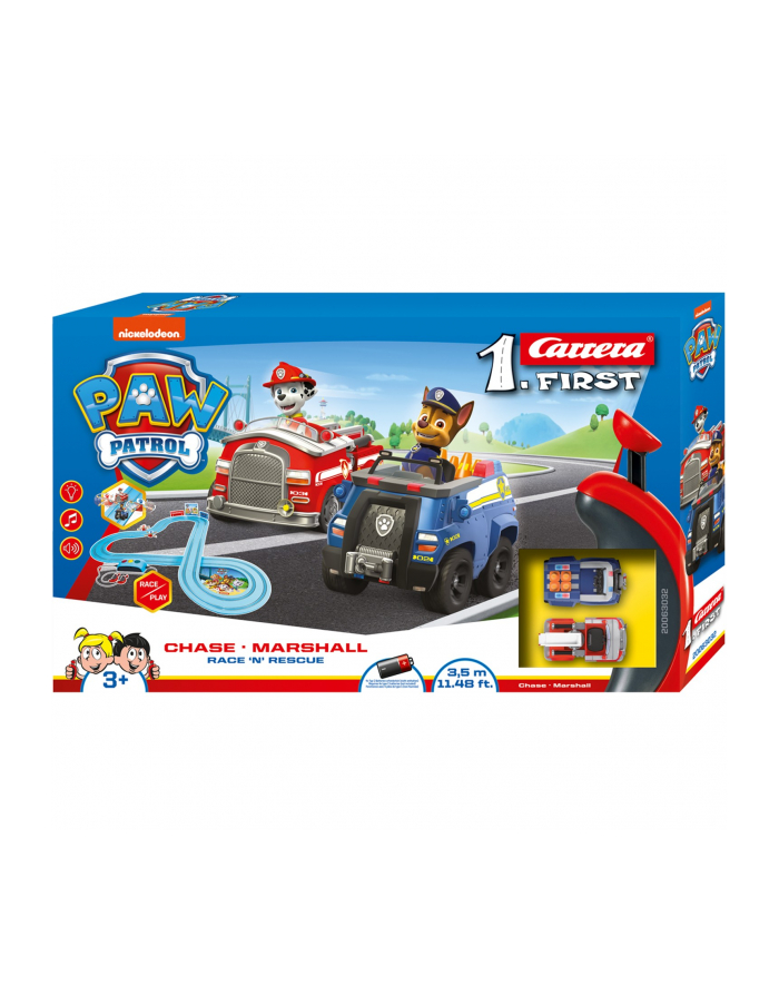 carrera toys Tor First PAW PATROL Chase i Marshall Race n Rescue 63032 Carrera główny
