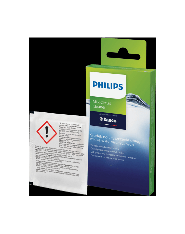 Środek Do czyszczenia obiegu mleka Philips CA6705/10 (6 saszetek po 1 6 g) główny
