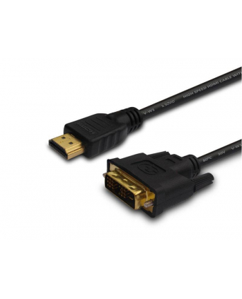 Kabel SAVIO cl-139 (HDMI M - DVI-D M; 1 8m; kolor czarny)