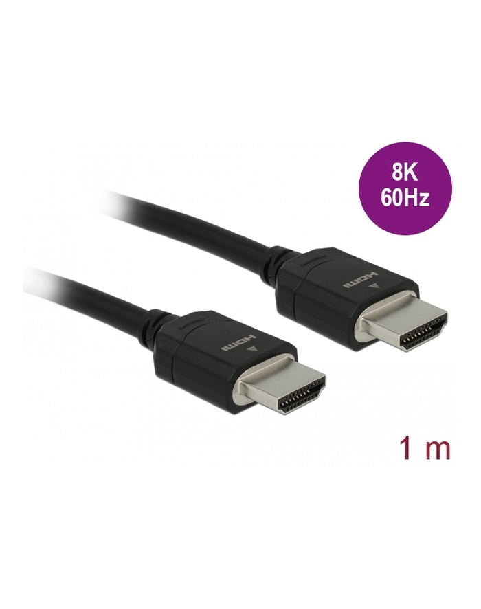 Kabel DELOCK 85293 (HDMI M - HDMI M; 1m; kolor czarny) główny