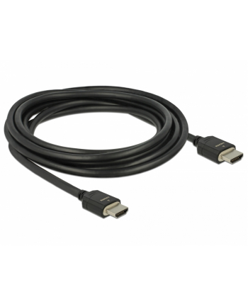 Kabel DELOCK 85295 (HDMI M - HDMI M; 3m; kolor czarny)