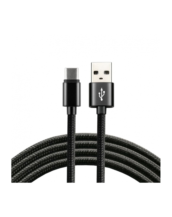 Kabel zasilający everActive CBB-1CB (USB - USB typu C ; 1m; kolor czarny) główny