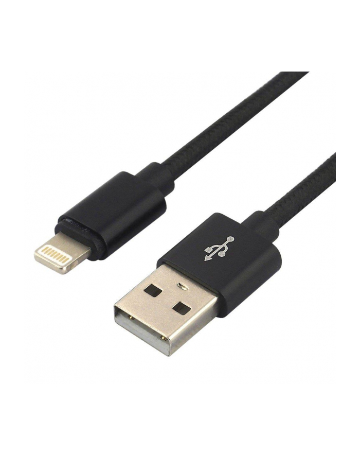 Kabel zasilający everActive CBB-1IB (USB - Lightning ; 1m; kolor czarny) główny