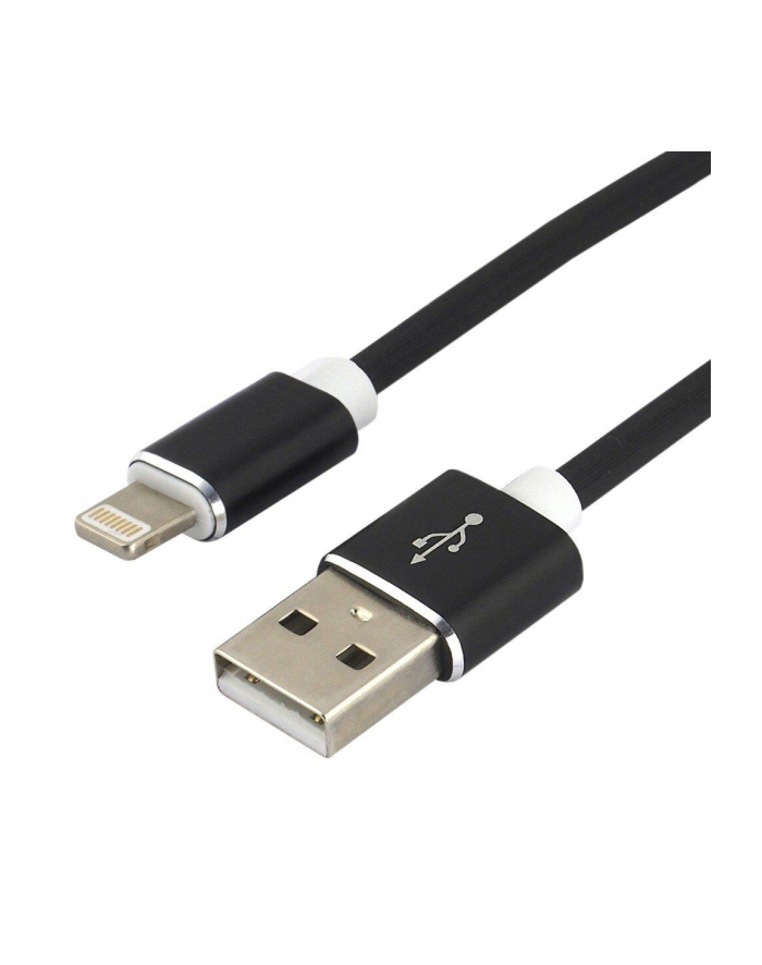 Kabel zasilający everActive CBS-1IB (USB - Lightning ; 1m; kolor czarny) główny
