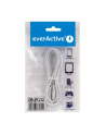 Kabel zasilający everActive CBS-1IW (USB - Lightning ; 1m; kolor biały) - nr 1