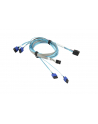 Kabel Supermicro CBL-SAST-0699 (Mini SAS HD F - SATA x 4 F; 0 75m  0 9m) - nr 1