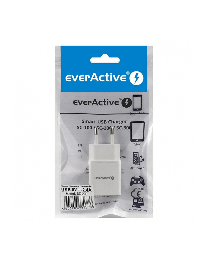 Ładowarka sieciowa everActive SC-200 (USB; kolor biały) główny