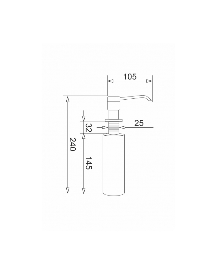 Dozownik PYRAMIS DP-01 chrom główny