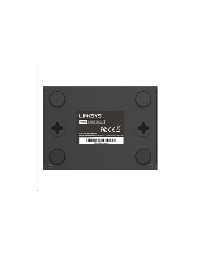 Switch Linksys LGS105-EU-RTL (5x 10/100/1000Mbps) główny