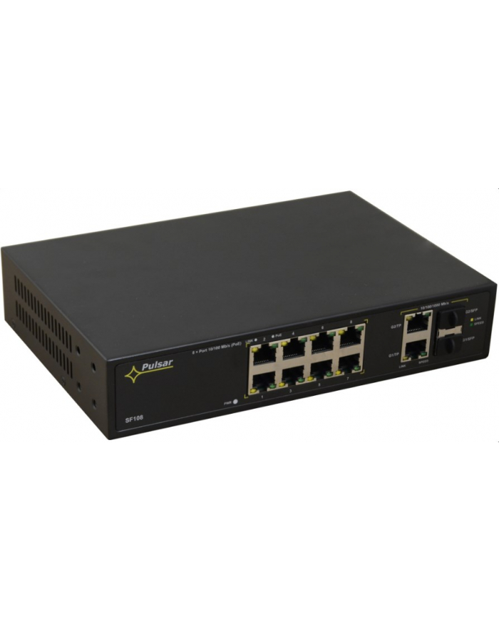 Switch SFP PULSAR SF108-90W (2x 10/100/1000Mbps  8x 10/100Mbps) główny