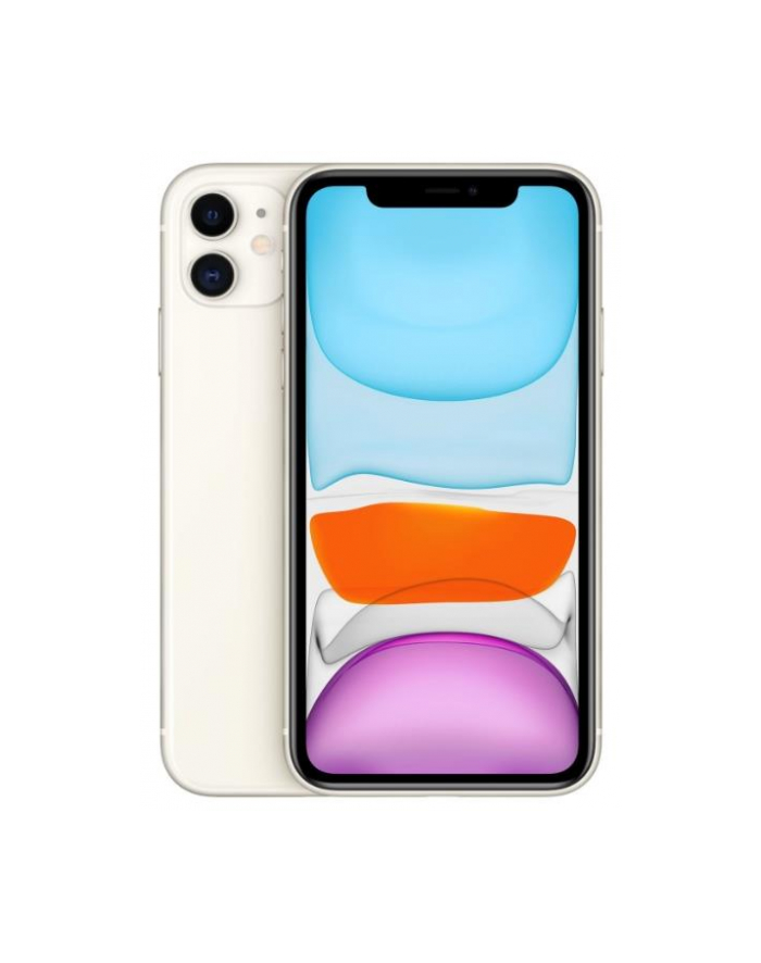 Smartfon Apple iPhone 11 128GB White (6 1 ; IPS  LCD  Liquid Retina HD  Multi-Touch  Technologia True Tone; 1792x828; 4GB; 3110 mAh) główny