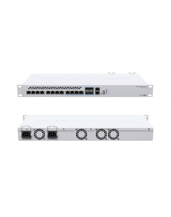 MikroTik Cloud Router Switch 312-4C+8XG-RM with RouterOS L5, 1U rackmount Enclosure główny
