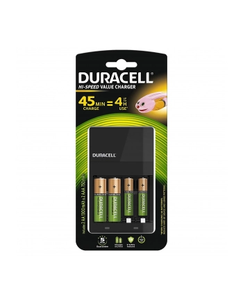 Ładowarka DURACELL do akumulatorów CEF14 + aku 4szt