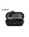 Słuchawki SAVIO TWS-05 (bezprzewodowe  Bluetooth; kolor czarny - nr 1