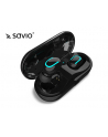 Słuchawki SAVIO TWS-05 (bezprzewodowe  Bluetooth; kolor czarny - nr 7