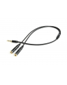 Kabel GEMBIRD CCA-417M (4-Pin  Mini Jack M - 2x Mini Jack F; 0 20m; kolor czarny) - nr 1