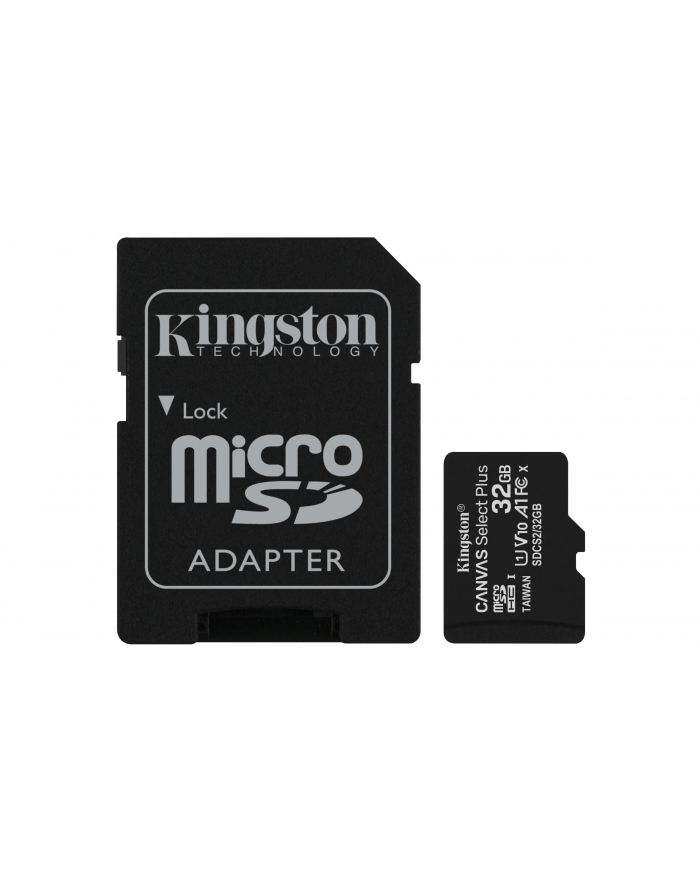 Karta pamięci Kingston Canvas Select Plus SDCS2/32GB-2P1A (32GB; Class A1; Adapter  Karta pamięci x 2) główny