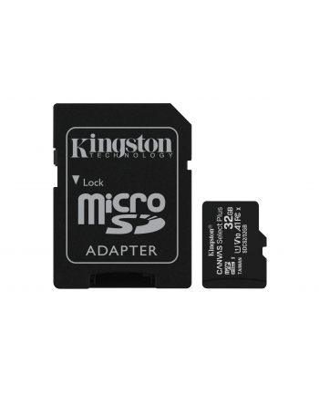Karta pamięci z adapterem Kingston Canvas Select Plus SDCS2/32GB (32GB; Class 10  Class U1  V10; + adapter)