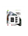 Karta pamięci Kingston Canvas Select Plus SDCS2/64GB-3P1A (64GB; Class A1; Adapter  Karta pamięci x 3) - nr 1