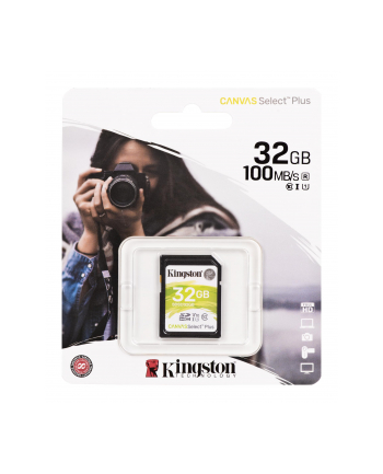 Karta pamięci Kingston Canvas Select Plus SDS2/32GB (32GB; Class U1  V10; Karta pamięci)
