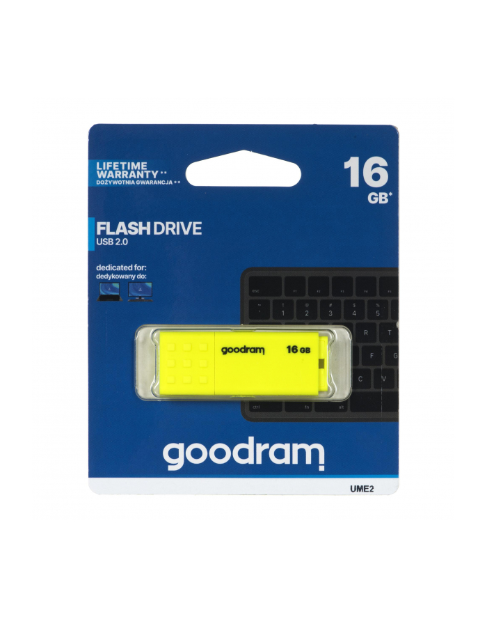 goodram Pendrive UME2 16GB USB 2.0 Żółty główny