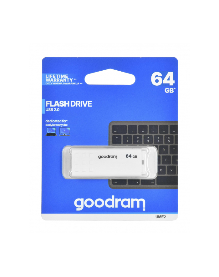 goodram Pendrive UME2 64GB USB 2.0 Biały główny