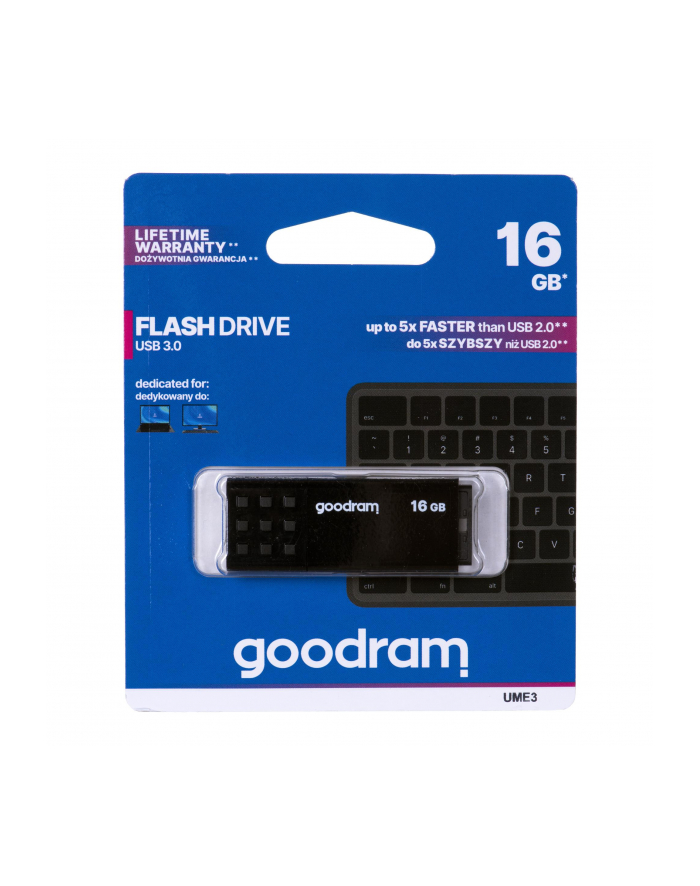 goodram Pendrive UME3 16GB USB 3.0 Czarny główny
