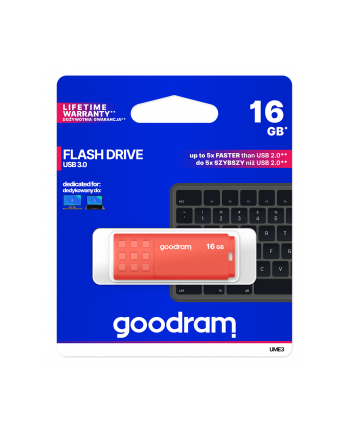 goodram Pendrive UME3 16GB USB 3.0 Pomarańczowy