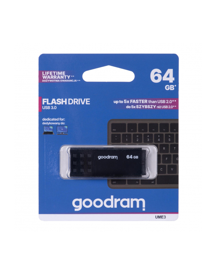 goodram Pendrive UME3 64GB USB 3.0 Czarny główny