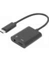 assmann Kabel rozdzielacz USB 3.1 Typ C Gen.2 SuperSpeed+ 10Gbps Mini Jack 3.5mm + Typ USB C czarny, 20cm - nr 4