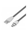 tb Kabel USB - USB C 1m. szary, płaski - nr 1