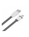 tb Kabel USB - USB C 1m. szary, płaski - nr 3