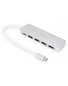 digitus HUB/Koncentrator 4-portowy USB 3.0 SuperSpeed z Typ C Power Delivery, aluminium - nr 81
