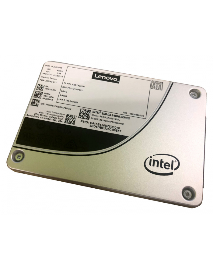 lenovo Dysk ThinkSystem Intel S4610 Mainstream SATA 6Gb SSDs 2,5 240GB 4XB7A13633 główny