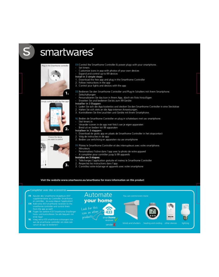 smartwares Kontroler wewnętrzny zestaw startowy główny