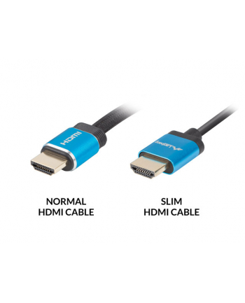 lanberg Kabel HDMI M/M 0.5M 2.0 4K  CA-HDMI-22CU-0005-BK
