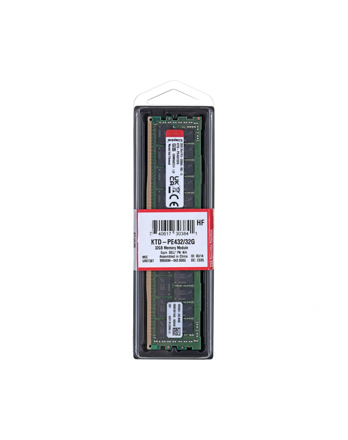 kingston Pamięć serwerowa  32GB KTD-PE432/32G ECC Reg główny